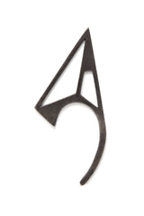 FINIAL EAR CUFF SILVER OXIDIZED